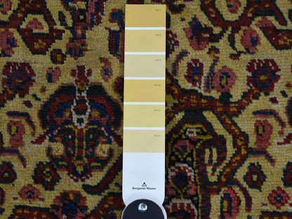 Persian Antique hand-knotted wool runner in Yellow, 7'2" x 20'1", SKU O043139 (view 7)
