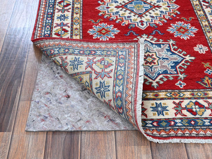 Red 2'9" x 6'3" Tribal Hand knotted Wool Rug - Sku: O0431