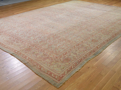 Oushak Antique hand-knotted wool rug in Orange, 10'10" x 15'3", SKU O044738 (view 3)