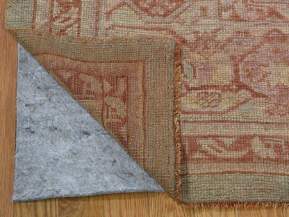 Oushak Antique hand-knotted wool rug in Orange, 10'10" x 15'3", SKU O044738 (view 4)
