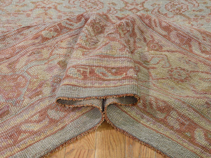 Oushak Antique hand-knotted wool rug in Orange, 10'10" x 15'3", SKU O044738 (view 5)