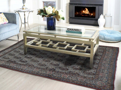 Ivory 6'3" x 8'9" Antique Hand knotted Wool Rug - Sku: O044939