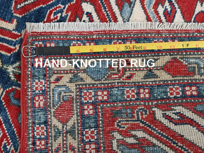 Red 2'9" x 9'10" Tribal Hand knotted Wool Rug - Sku: O0453