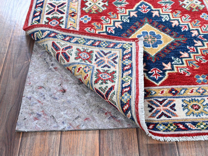 Red 2'9" x 9'8" Tribal Hand knotted Wool Rug - Sku: O0456