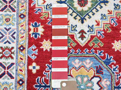 Red 2'9" x 9'8" Tribal Hand knotted Wool Rug - Sku: O0456