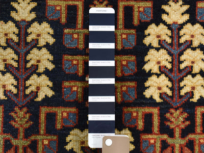 Heriz Antique hand-knotted wool rug in Blue & Red, 4'4" x 5'9" — SKU O045938 (view 4)