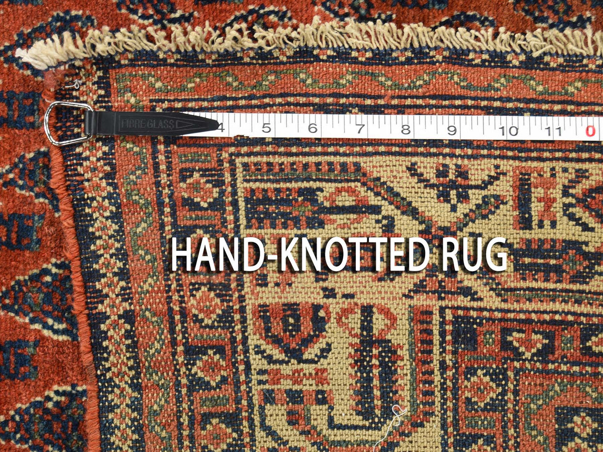 Antique hand-knotted wool rug in Brown & Ivory, 4'5" x 6'5" — SKU O046195 (view 7)