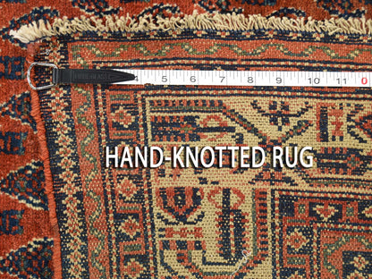 Antique hand-knotted wool rug in Brown & Ivory, 4'5" x 6'5" — SKU O046195 (view 7)
