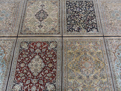 Silk hand-knotted silk rug in Beige, 12' x 17'4" — SKU O046912 (view 9)