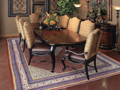 Red 6'7" x 10'2" Persian Hand knotted Wool Rug - Sku: O047424