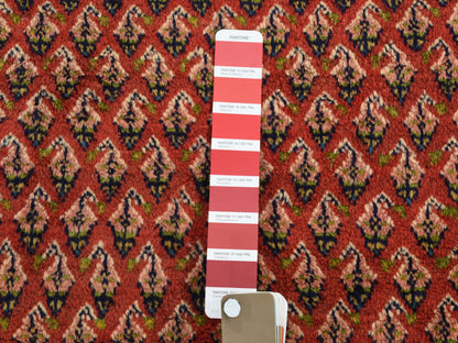 Red 6'7" x 10'2" Persian Hand knotted Wool Rug - Sku: O047424