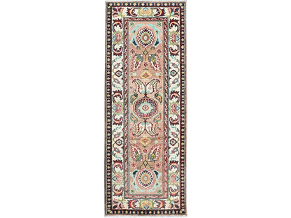 Brown 2'2" x 5'10" Kazak Hand knotted Wool Rug - Sku: O0495