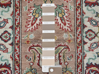 Brown 2'2" x 5'10" Kazak Hand knotted Wool Rug - Sku: O0495