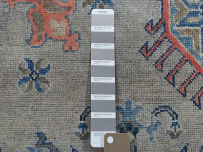 Grey 8'0" x 9'9" Tribal Hand knotted Wool Rug - Sku: O050579