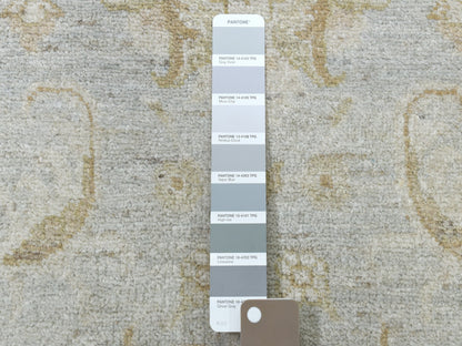 Grey 2'8" x 15'9" Oushak And Peshawar Hand knotted Wool Rug - Sku: O050792