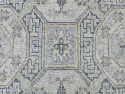 Peshawar Oushak hand-knotted wool runner in Gray, 2'9" x 9'2" — SKU O051126 (view 3)
