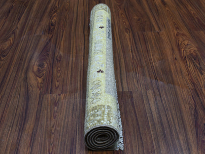Yellow 2'8" x 3'9" Tribal Hand knotted Wool Rug - Sku: O051823
