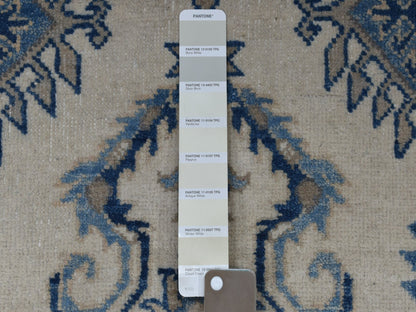 Ivory 2'9" x 10'7" Kazak Hand knotted Wool Rug - Sku: O051917