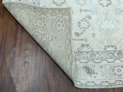 Overdyed 6'3" x 9'1" Vintage Hand knotted Wool Rug - Sku: O052129