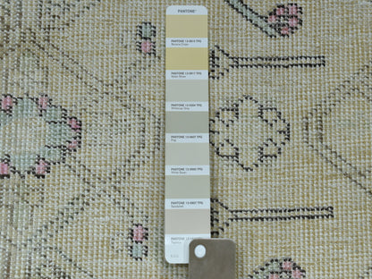 Overdyed 6'3" x 9'1" Vintage Hand knotted Wool Rug - Sku: O052129