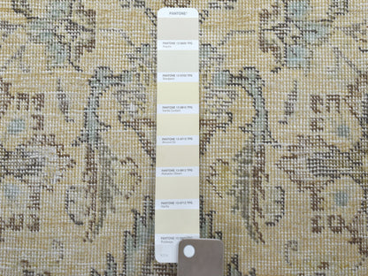 Overdyed 6'8" x 9'8" Vintage Hand knotted Wool Rug - Sku: O052271