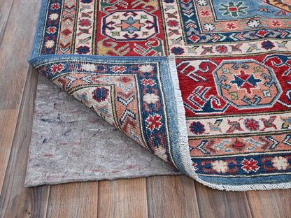 Blue 8'10" x 11'8" Kazak Hand knotted Wool Rug - Sku: O0527