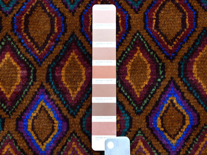 Multicolored 4'3" x 6'2" Tribal Hand knotted Wool Rug - Sku: O053145