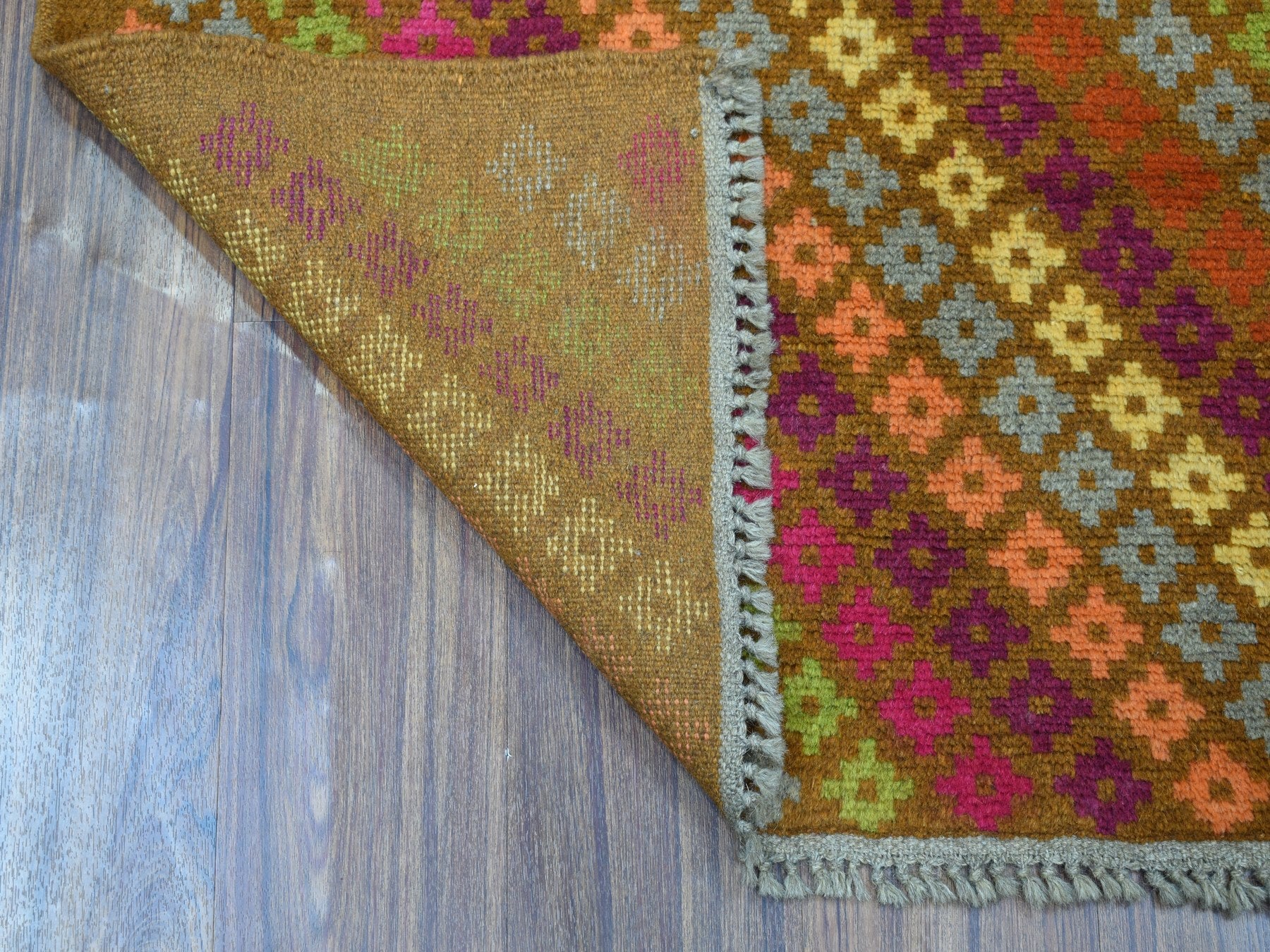 Baluch Tribal & Geometric hand-knotted wool rug in Multicolored, 3'3" x 4'10" — SKU O053177 (view 2)