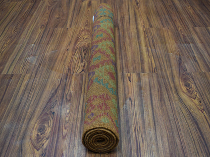 Multicolored 3'1" x 4'9" Tribal Hand knotted Wool Rug - Sku: O053181