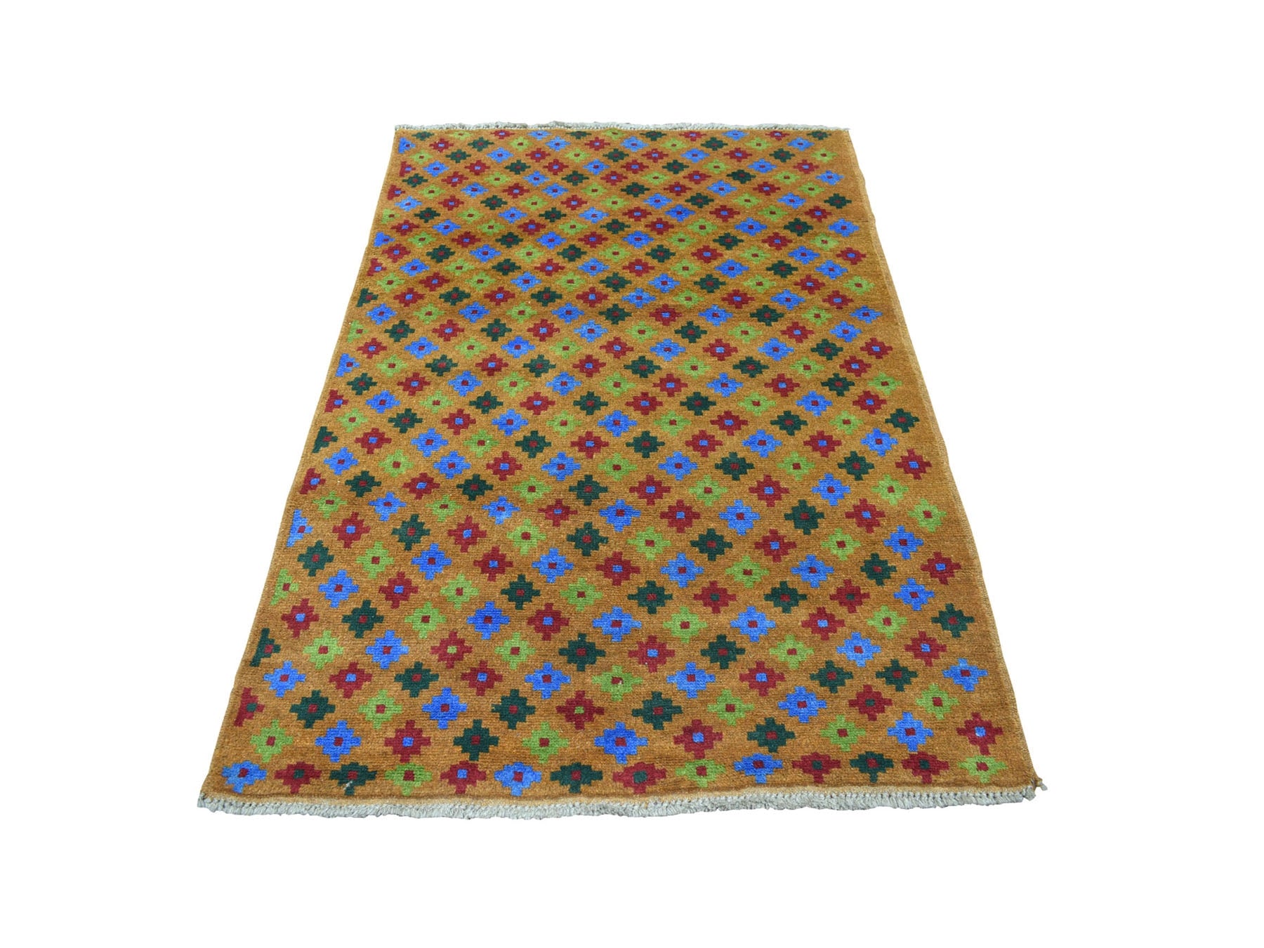 Baluch Tribal & Geometric hand-knotted wool rug in Multicolored, 4'1" x 6'1" — SKU O053189