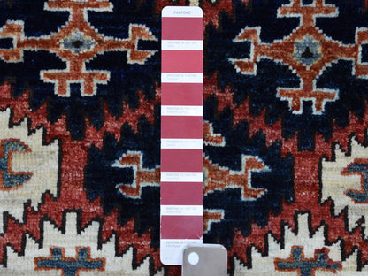 Red 4'0" x 6'0" Tribal Hand knotted Wool Rug - Sku: O053193