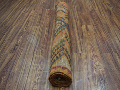 Orange 3'9" x 6'3" Tribal Hand knotted Wool Rug - Sku: O053318