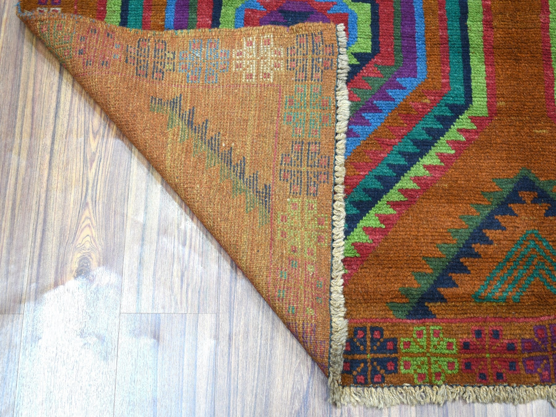 Baluch Tribal & Geometric hand-knotted wool rug in Multicolored, 6' x 8' — SKU O053333 (view 2)