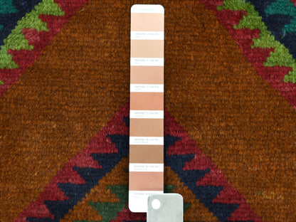 Multicolored 6'0" x 8'0" Tribal Hand knotted Wool Rug - Sku: O053333
