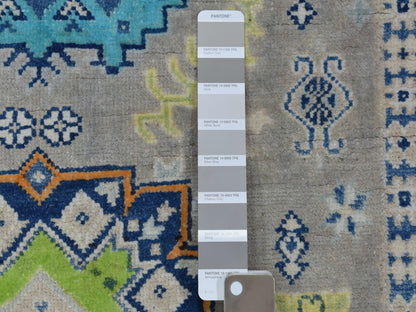 Grey 3'3" x 5'0" Tribal Hand knotted Wool Rug - Sku: O053538
