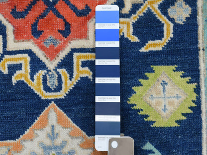 Blue 3'1" x 5'0" Kazak Hand knotted Wool Rug - Sku: O053539