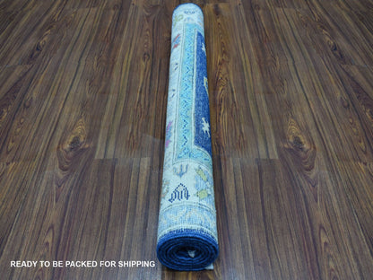 Blue 3'1" x 5'0" Kazak Hand knotted Wool Rug - Sku: O053539