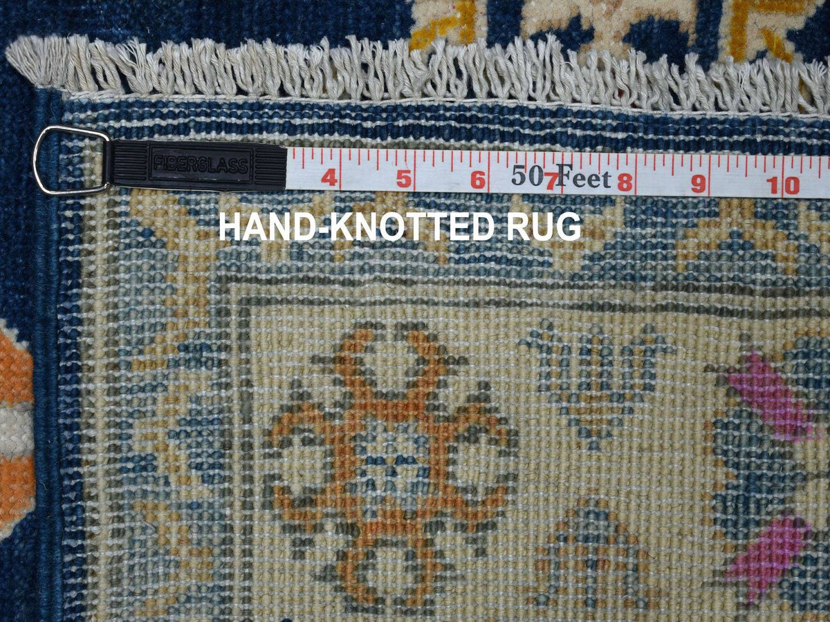 Kazak Kazak hand-knotted wool rug in Blue & Ivory, 3'1" x 5' — SKU O053539 (view 6)