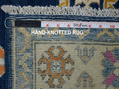 Kazak Kazak hand-knotted wool rug in Blue & Ivory, 3'1" x 5' — SKU O053539 (view 6)