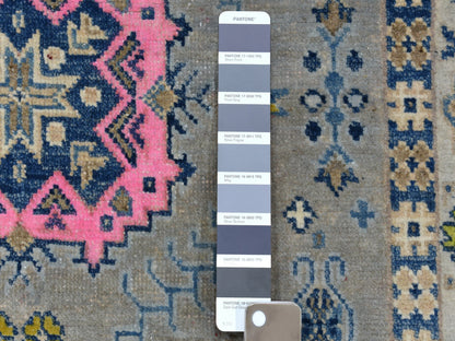 Grey 3'3" x 5'0" Tribal Hand knotted Wool Rug - Sku: O053540