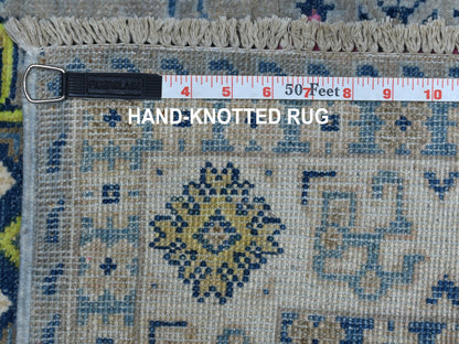 Grey 3'3" x 5'0" Tribal Hand knotted Wool Rug - Sku: O053540