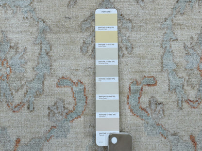 Grey 6'0" x 8'10" Oushak And Peshawar Hand knotted Wool Rug - Sku: O053910