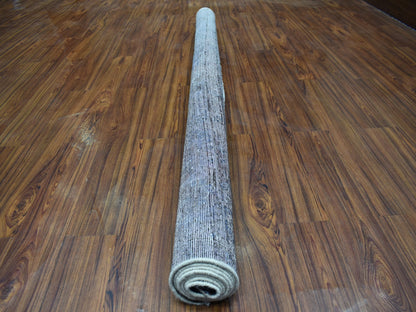 Grey 6'9" x 9'3" Vintage Hand knotted Wool Rug - Sku: O054032