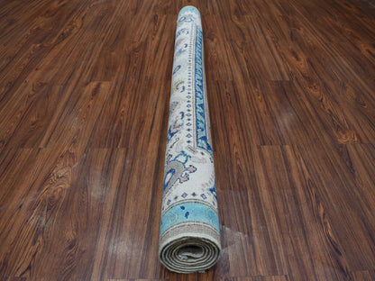 Grey 5'0" x 6'4" Tribal Hand knotted Wool Rug - Sku: O054323