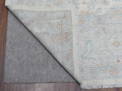 Ivory 8'0" x 9'9" Oushak And Peshawar Hand knotted Wool Rug - Sku: O054953