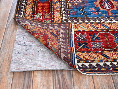 Blue 8'2" x 9'9" Kazak Hand knotted Wool Rug - Sku: O0549