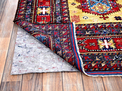 Yellow 8'3" x 9'8" Tribal Hand knotted Wool Rug - Sku: O0551