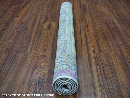 Yellow 3'3" x 4'8" Tribal Hand knotted Wool Rug - Sku: O055407
