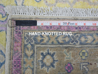 Yellow 3'3" x 4'8" Tribal Hand knotted Wool Rug - Sku: O055407