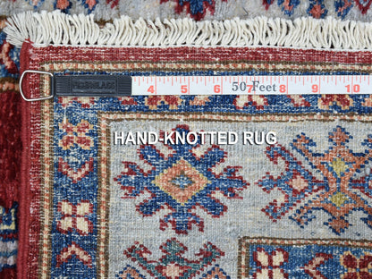Red 2'7" x 8'6" Tribal Hand knotted Wool Rug - Sku: O055536